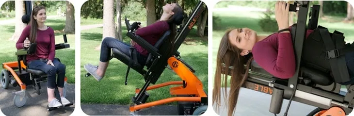 The AbleChair allows users to shift their position throughout the day