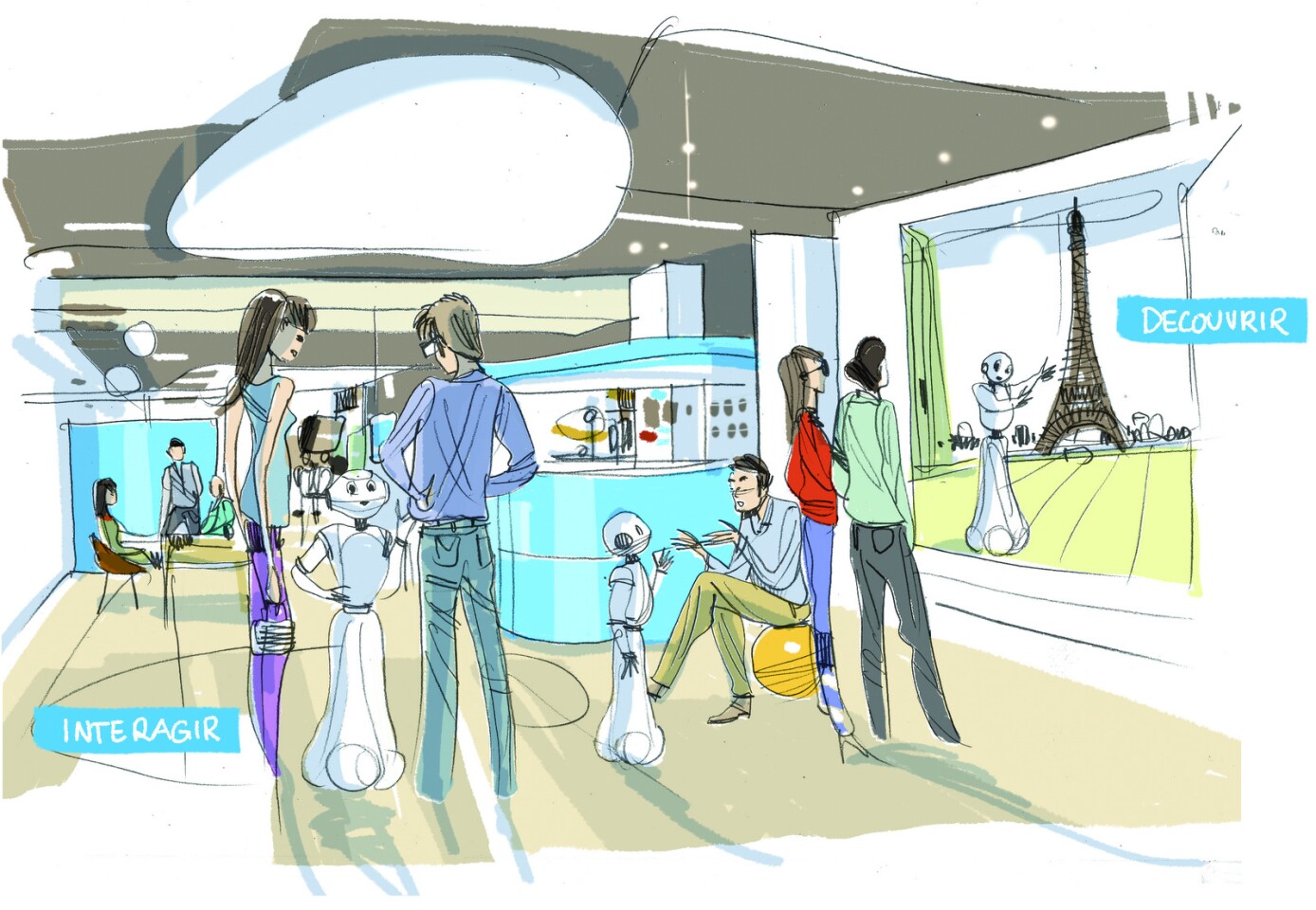 The Aldebaran Atelier, are places where anyone can interact with and experience the Nao and Pepper humanoid robots (Image: Albebaran Robotics.com)