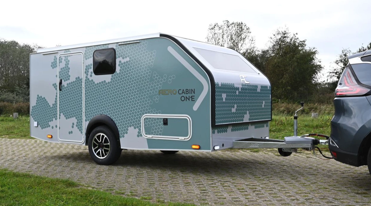 The Aero Cabin packs up and hitches like any other 17-foot caravan