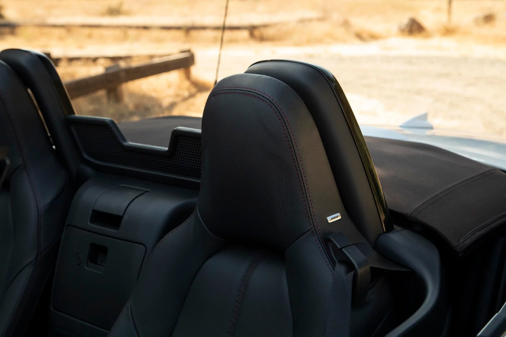 This car was made for small people and for top-down driving