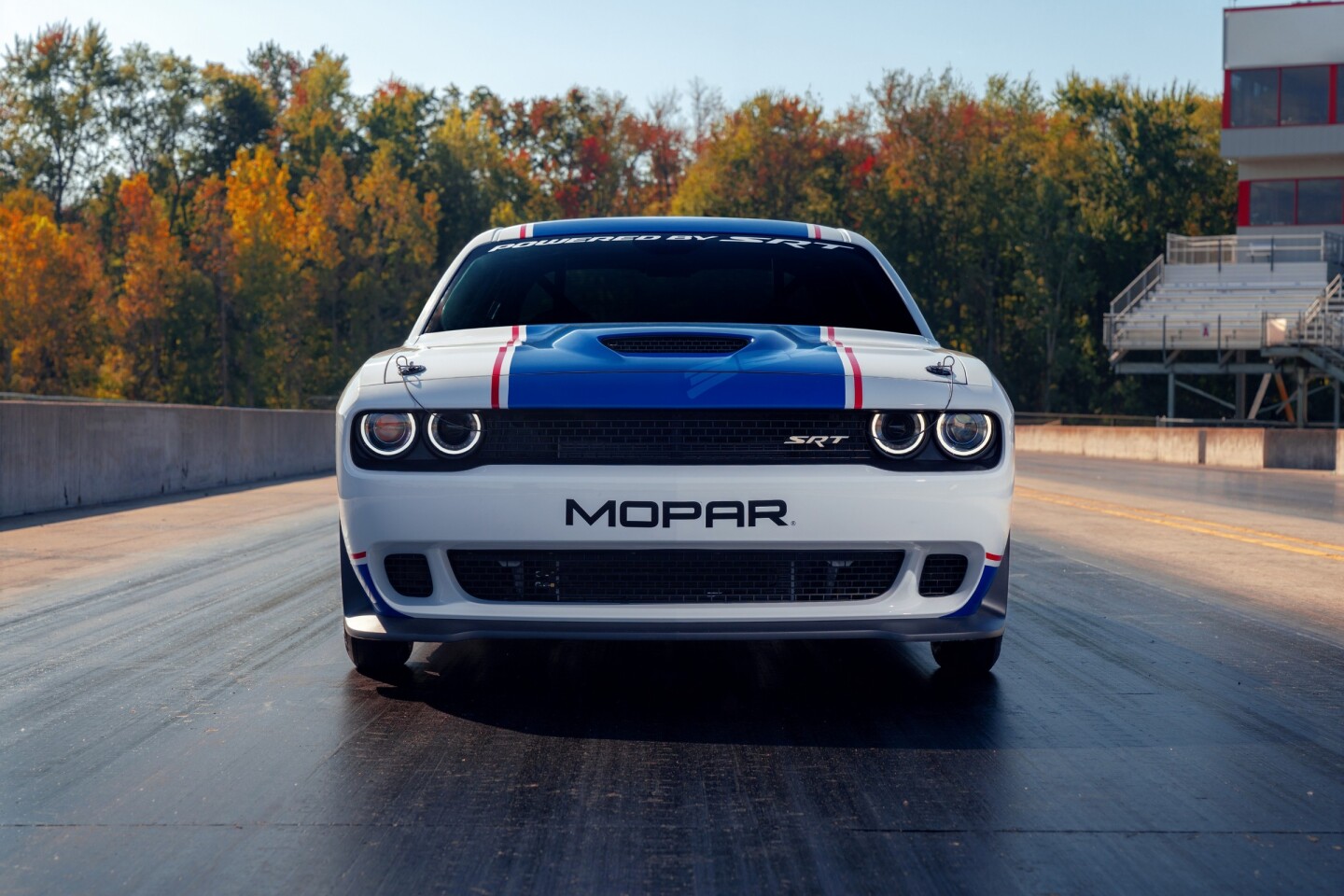 The 2020 Mopar Dodge Challenger Drag Pak is certified for NHRA and NMCA competition