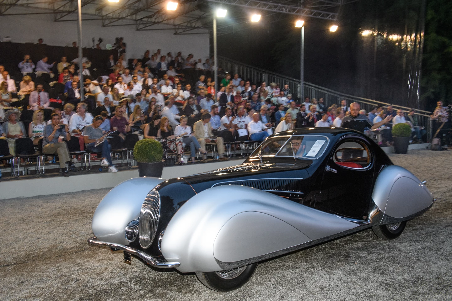 One of 14 extant 'Goutte d'Eau' Talbot-Lagos built by Paris-based Italian automotive couturier Giuseppe Figoni, we wrote up this 1937 Talbot-Lago T150-C SS as "the most beautiful car in the world" and hence its sale for just €3,360,000 ($3,756,721) was a surprize to us, though RM-Sotheby's estimate of €3,200,000 to €3,800,000 was correct all along. Auction Link