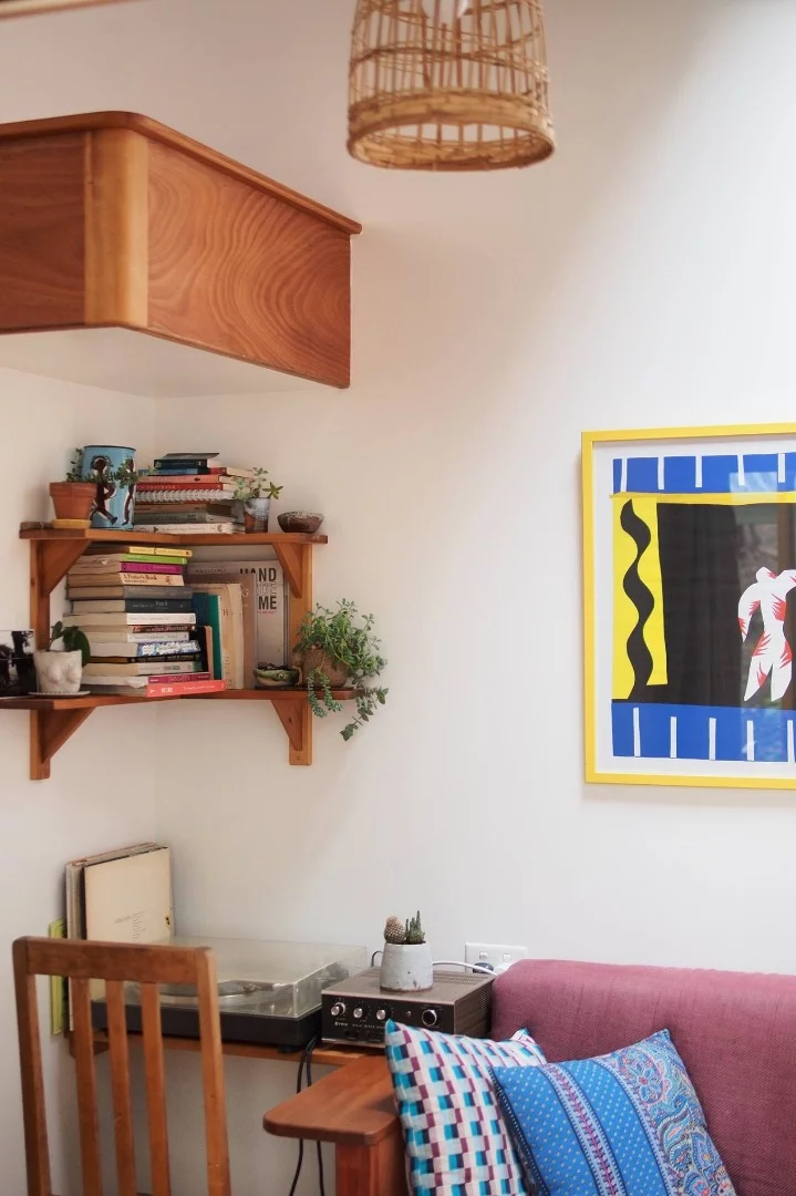 The home's small office area