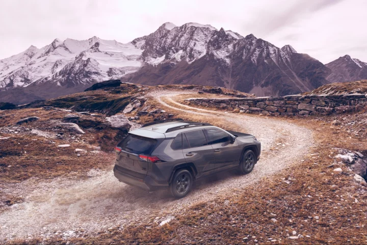 TRD badging and an exclusive two-tone Magnetic Gray Metallic w/ Ice Edge Roof are the most obvious of the RAV4 TRD Off-Road's options