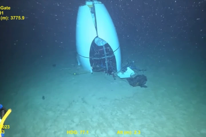 Wreckage from Titan