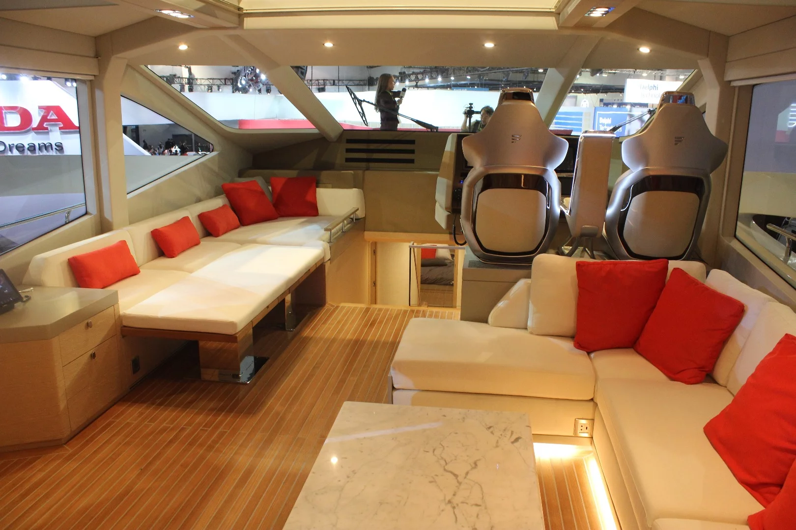 A look at the main cabin area