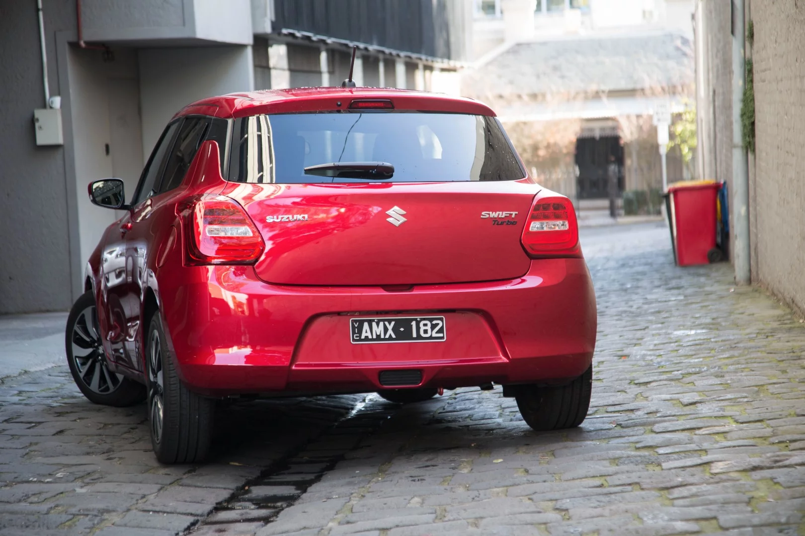 The rear of the new Swift houses a bigger boot
