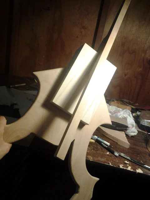 Wood filler smooths over the imperfections, then sand, glue and dry ahead of staining