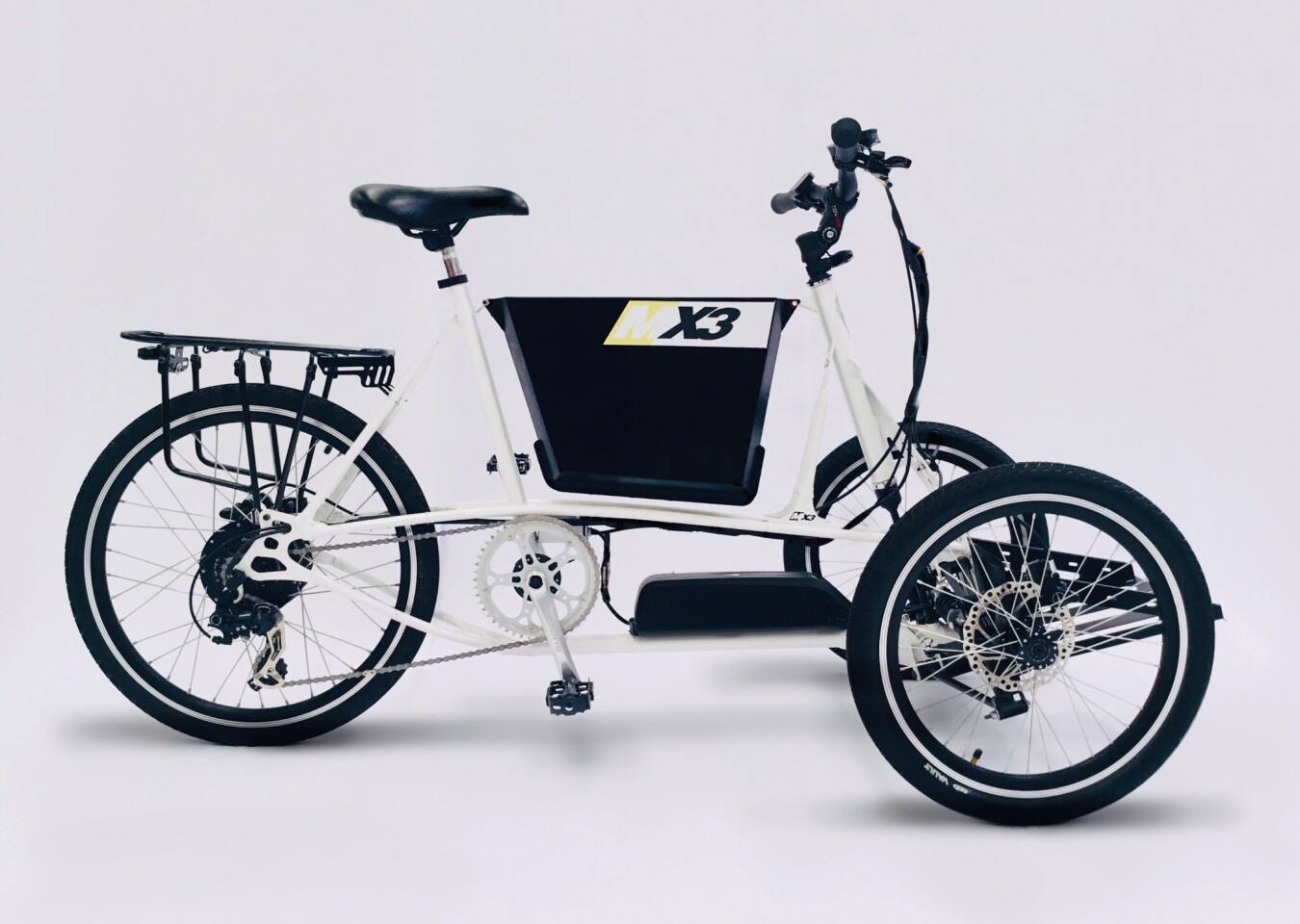 The Mastretta MX3 Cargo 40 C features a 250-W motor, 10-Ah battery and can haul up to 40 kg