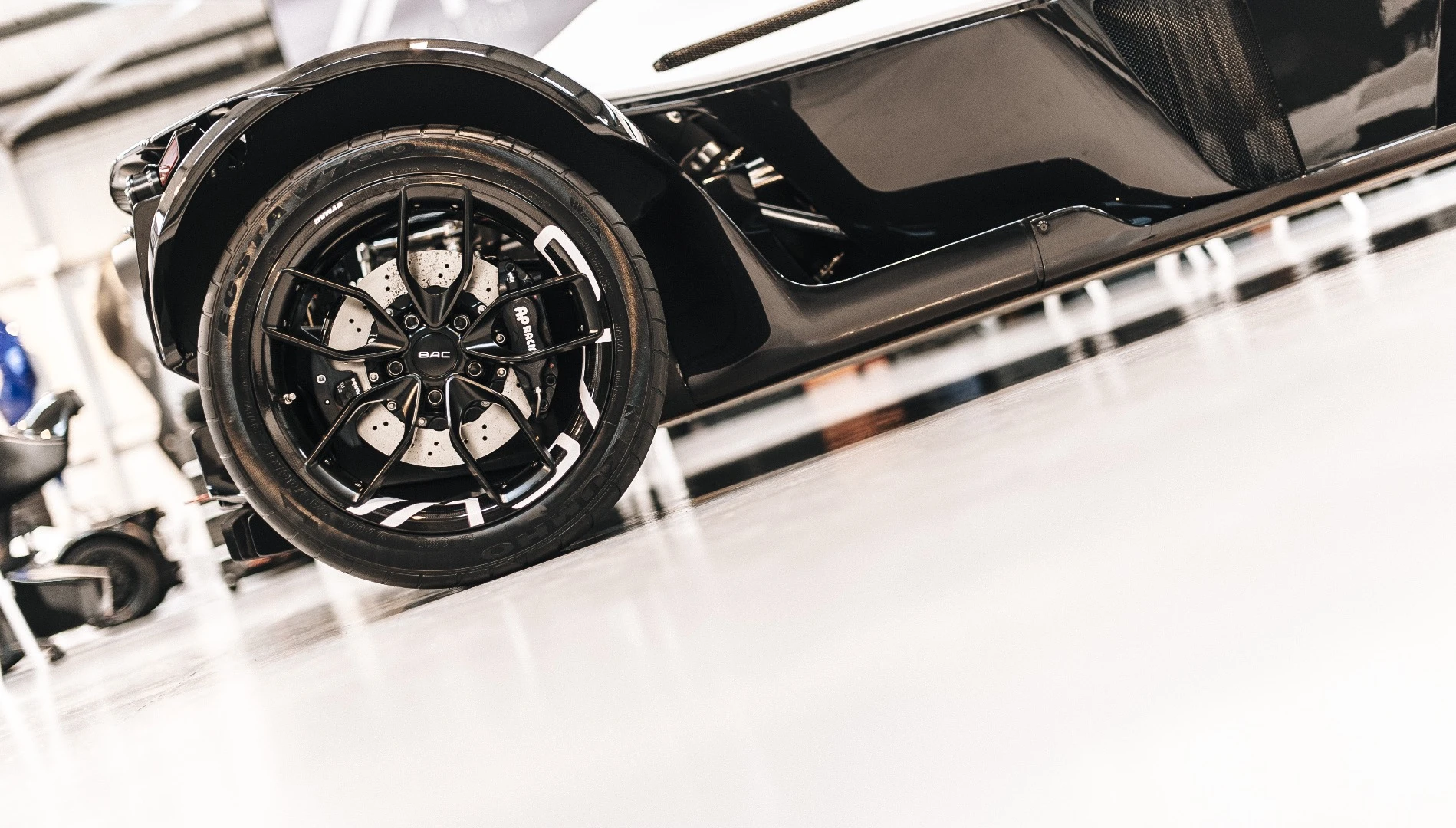 BAC says its new wheels cut weight by 20 percent on each axle