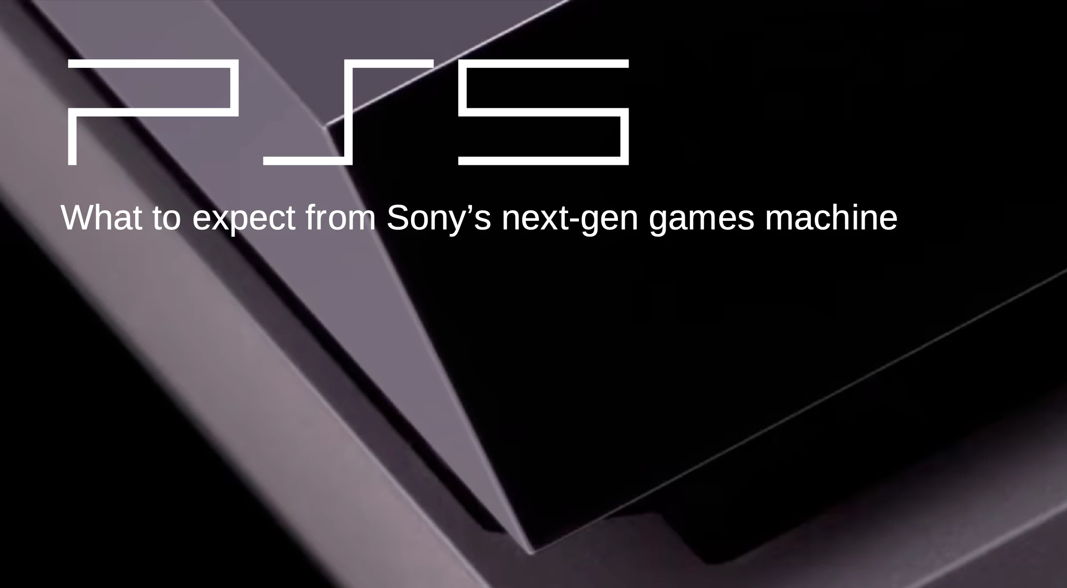 This is not the PlayStation 5, or its logo: how they'll look is one thing we don't yet know…