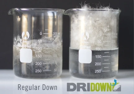 Sierra Designs' DriDown actually floats on water