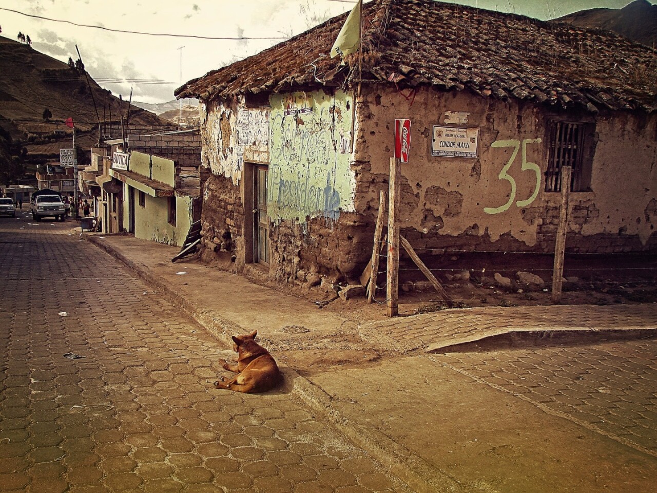 A village near the equator in Ecuador