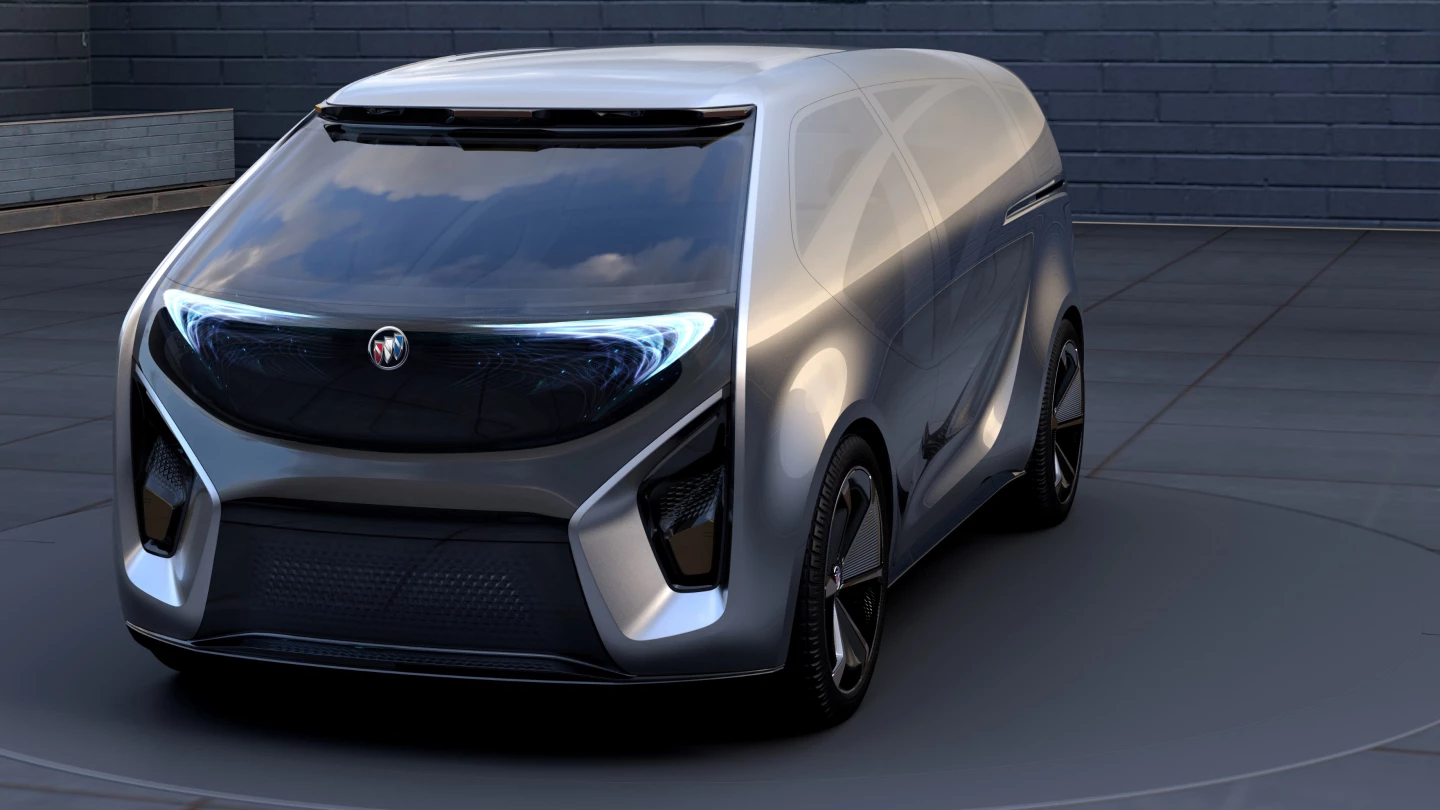 Buick maximizes interior space with short front and rear overhangs and a boxy body