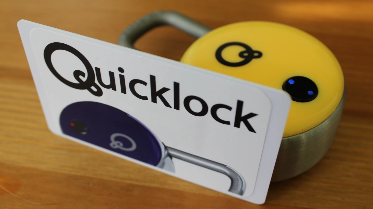 Should you not have a smartphone, the lock can also be opened utilizing an included NFC card key, or an optional NFC fob or ring (Photo: Ben Coxworth/Gizmag.com)