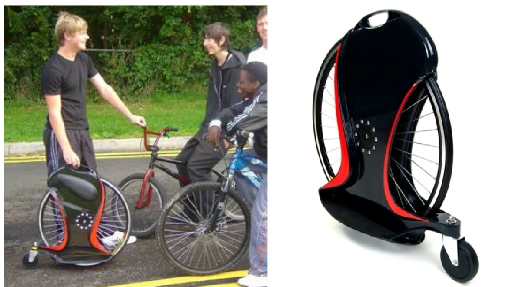 The Magic Wheel Scooter - no pedals, no handlebars, no brakes, but plenty of fun