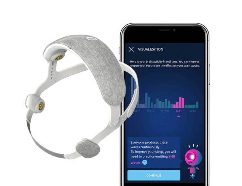 The app holds a variety of exercises to help the user get in control of their brainwaves