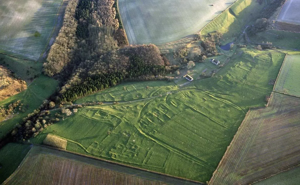The bones were found in a pit in Wharram Percy in North Yorkshire, England, which was the site of a medieval village