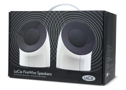 The LaCie FireWire speaker system for personal computers