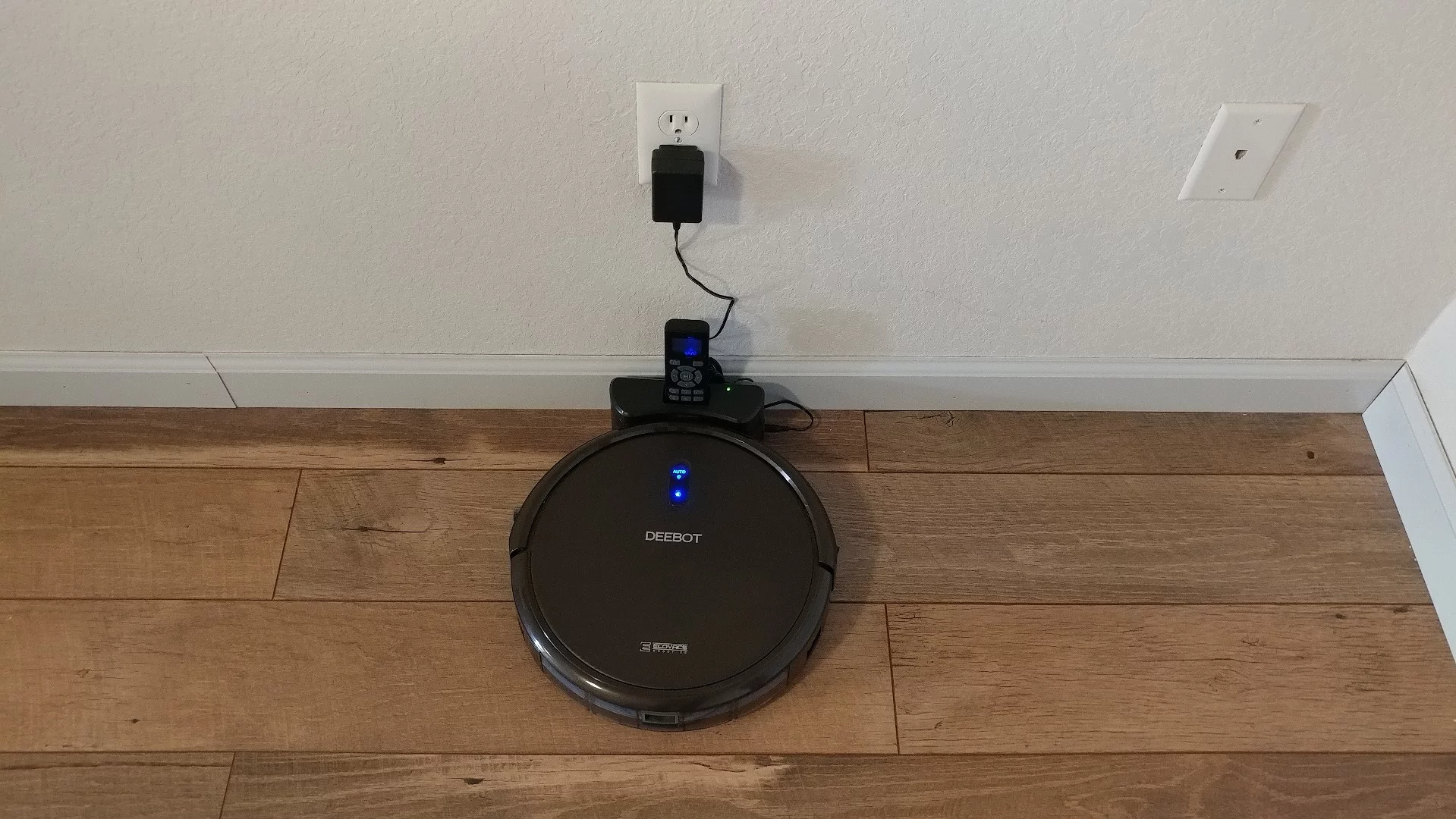 Ecovacs recommends about 1.5-2 meters to a side for open space around the dock, but we got it to work with less than 1 m per side in testing