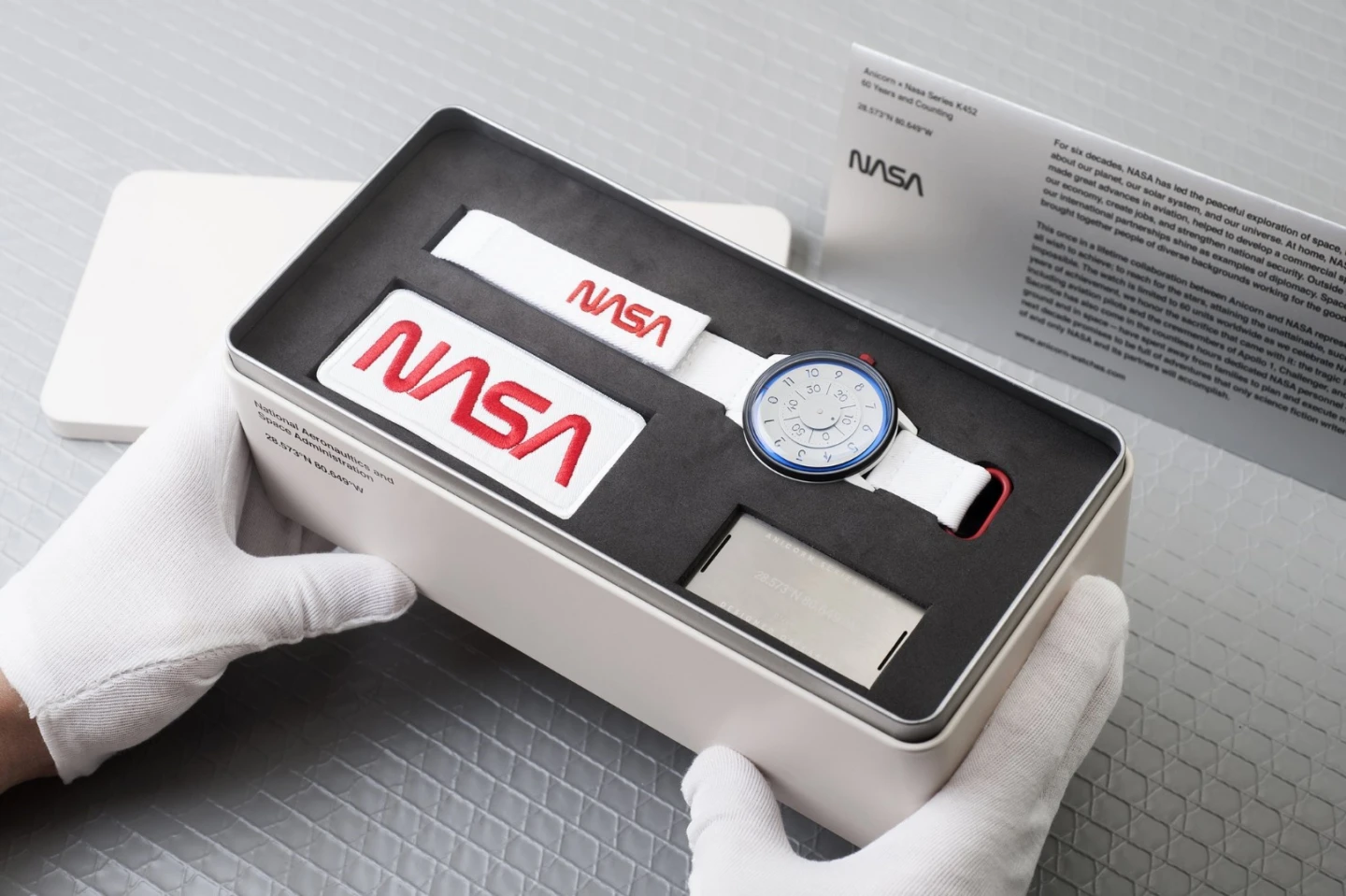 The Anicorn × NASA has a stainless steel case