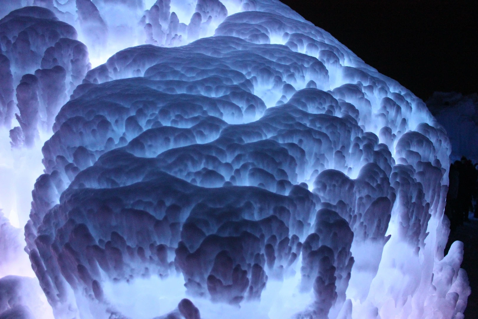 Details of the Edmonton Ice Castle