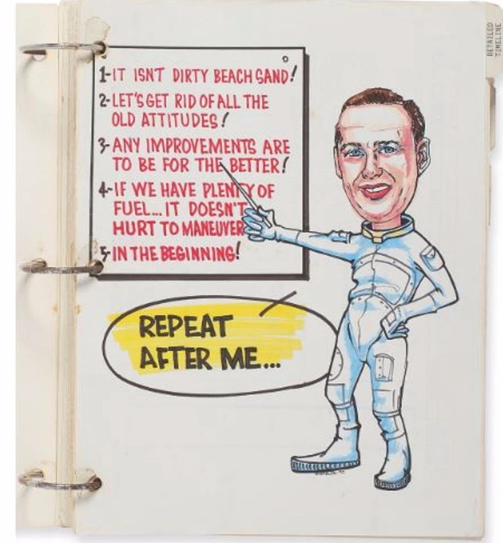 Caricature of Commander Lovell