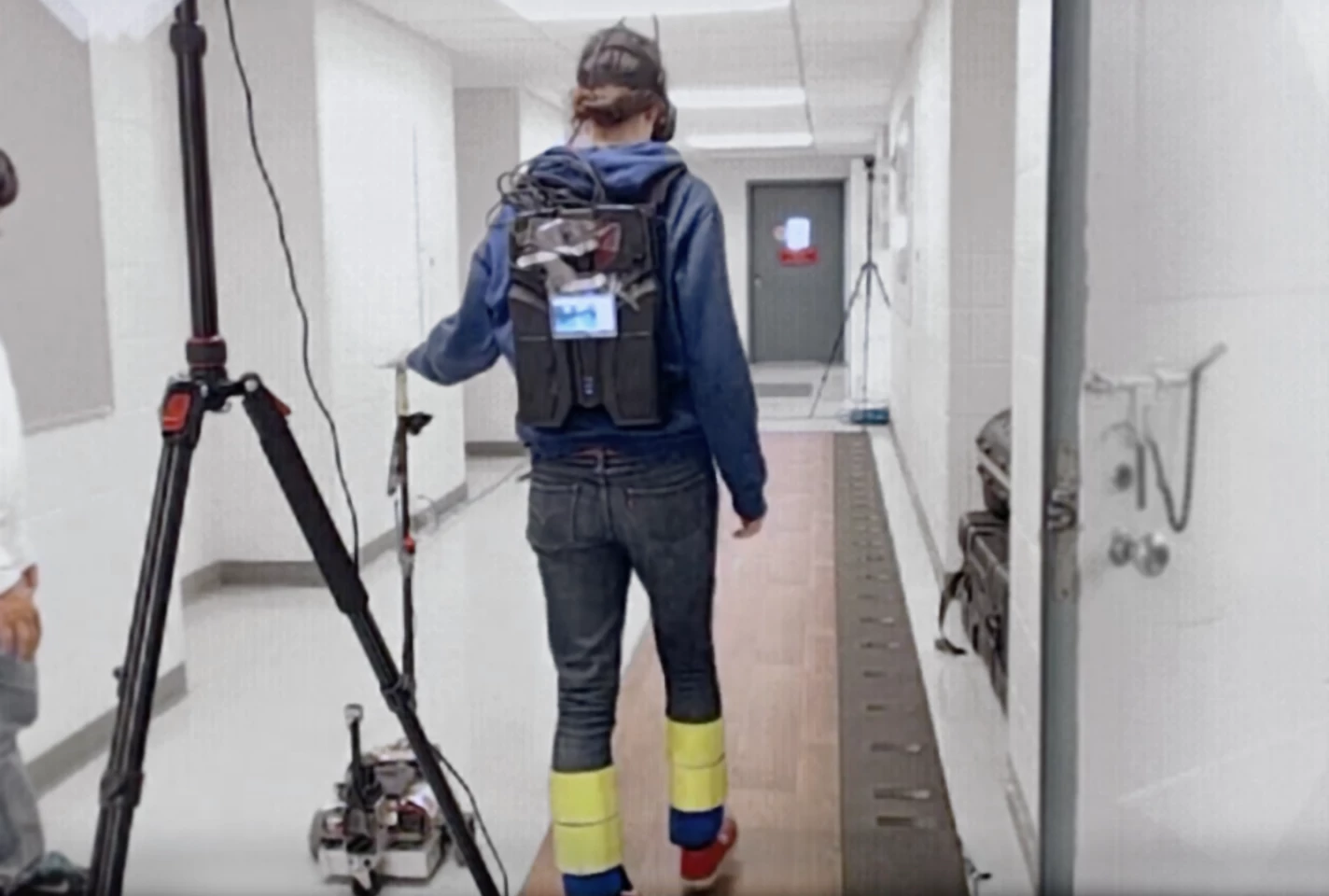 Data gathered during the Canine tests showed gait stability improved significantly when test subjects had the light-touch assistance of the robotic cane