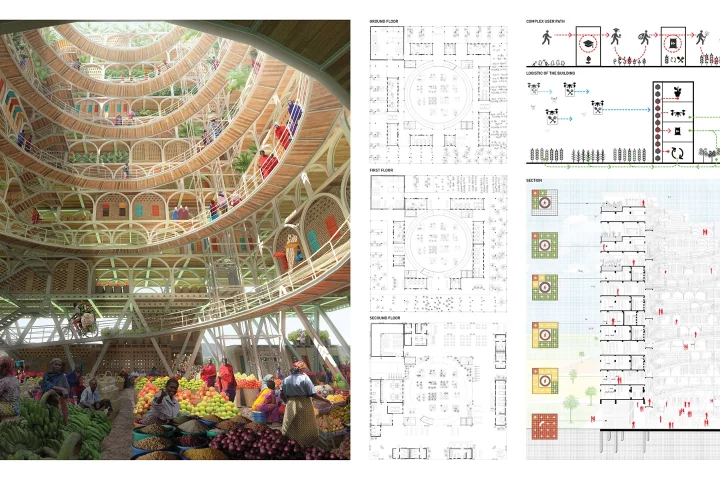 First place goes to Pawel Lipiński and Mateusz Frankowski for their Mashambas Skyscraper concept
