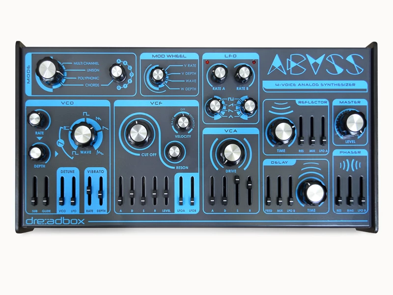 The Abyss analog polyphonic synthesizer from Dreadbox