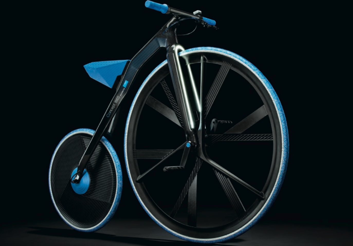 The 24 components of the Concept 1865 are made from different plastics and carbon fibers