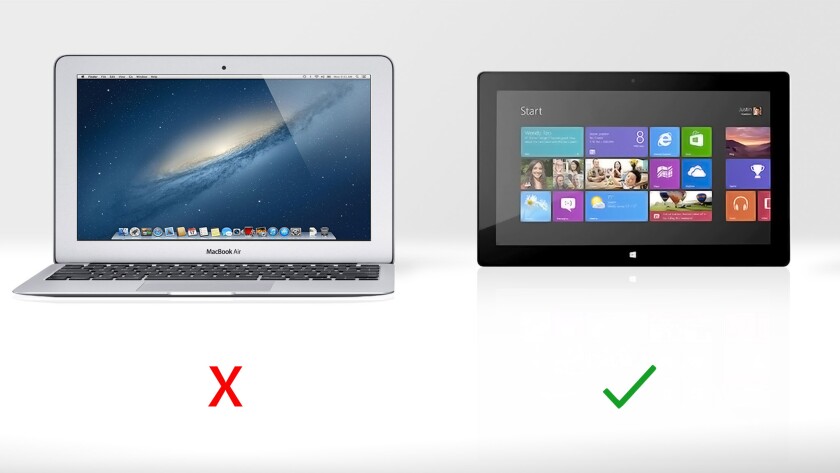 Only the Surface Pro can be used as a tablet