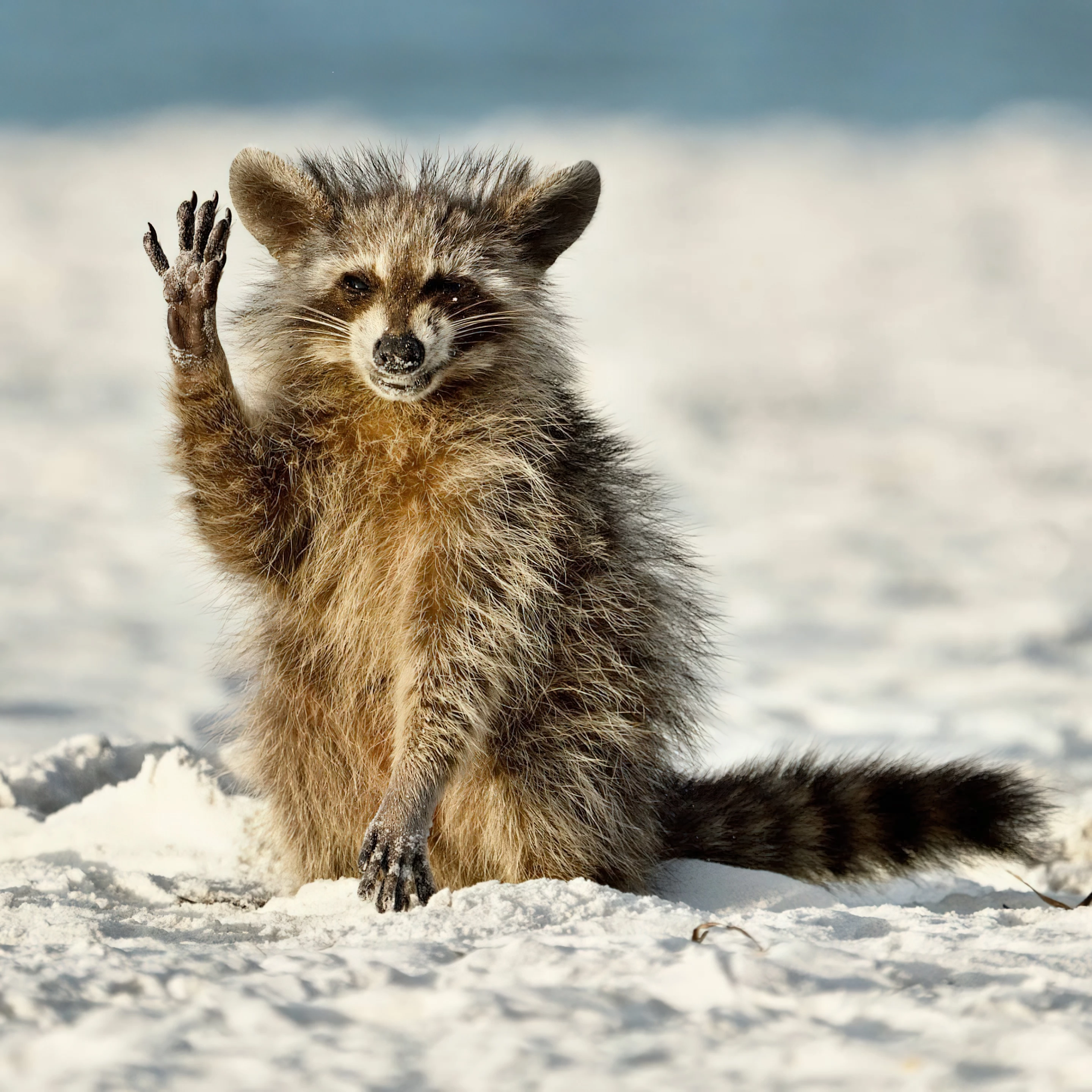 "Hello everyone". Raccoon, Florida