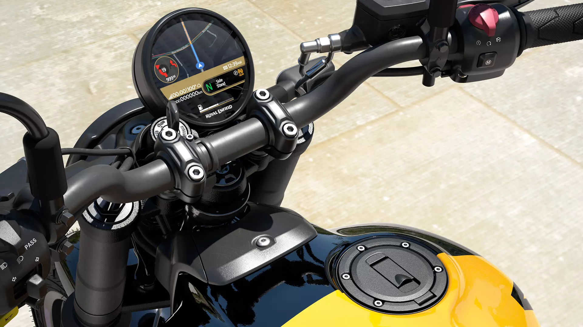 Royal Enfield didn't hold back on the amenities – the analog + digital dial keeps all information nice and easy to read, which comes with tripper navigation