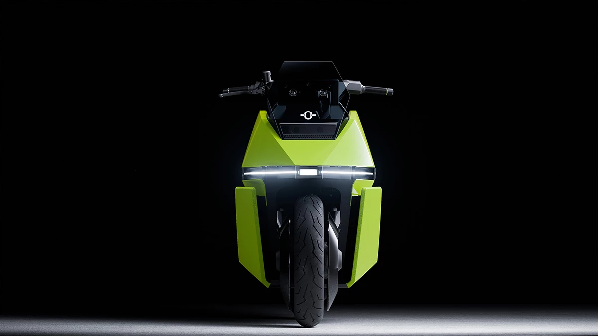 Practically everything about the Omo X' design is loud and outspoken – except for the slim headlight array