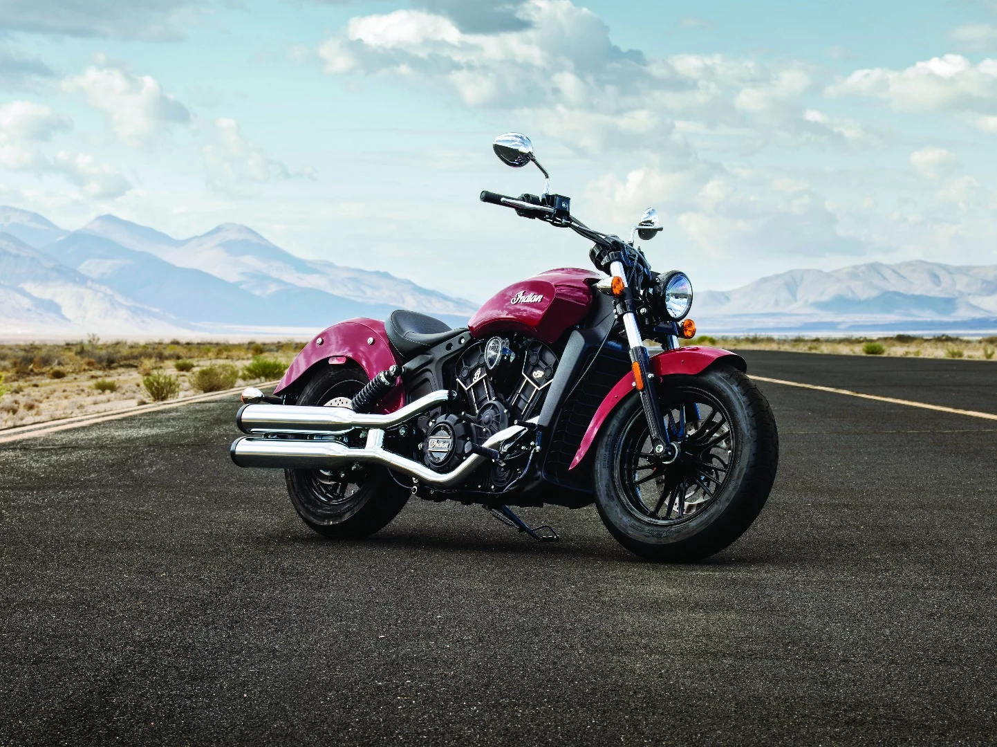 The 2016 Scout Sixty in Indian Motorcycle Red color is priced at $9,299