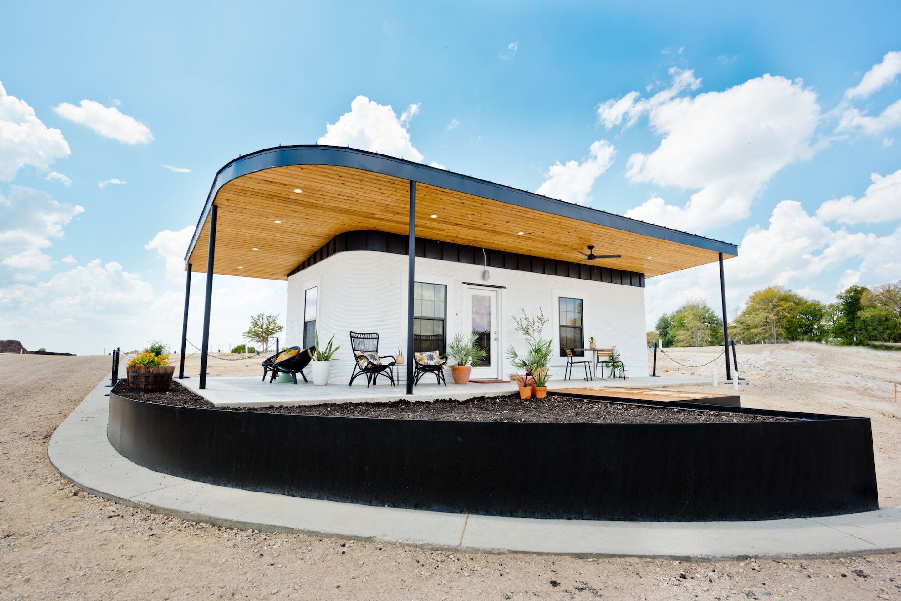 3Dprinted houses come to a Texas village for the homeless