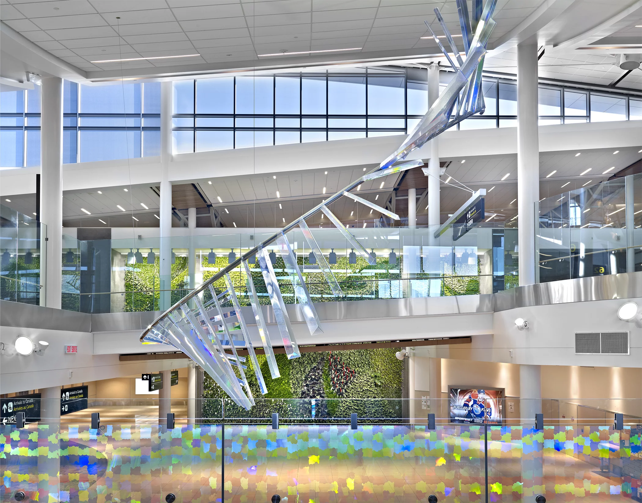 Edmonton International Airports Living Wall (Photo: Merle Prosofsky)