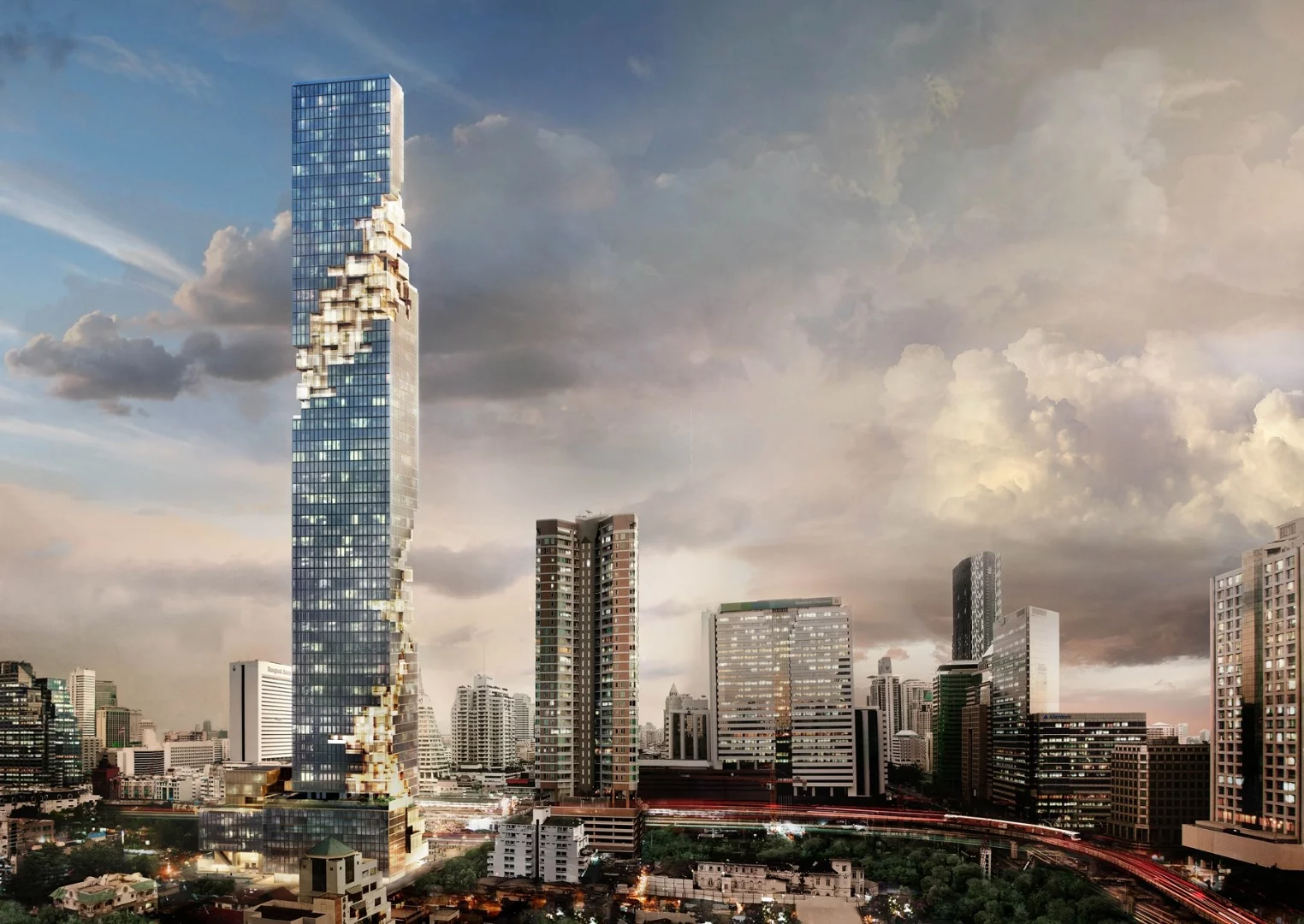 The MahaNakhon is Bangkok's tallest tower