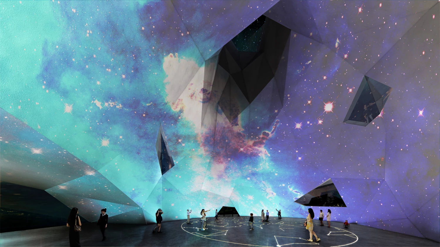 The Space Crystal will contain a museum and exhibition areas dedicated to space