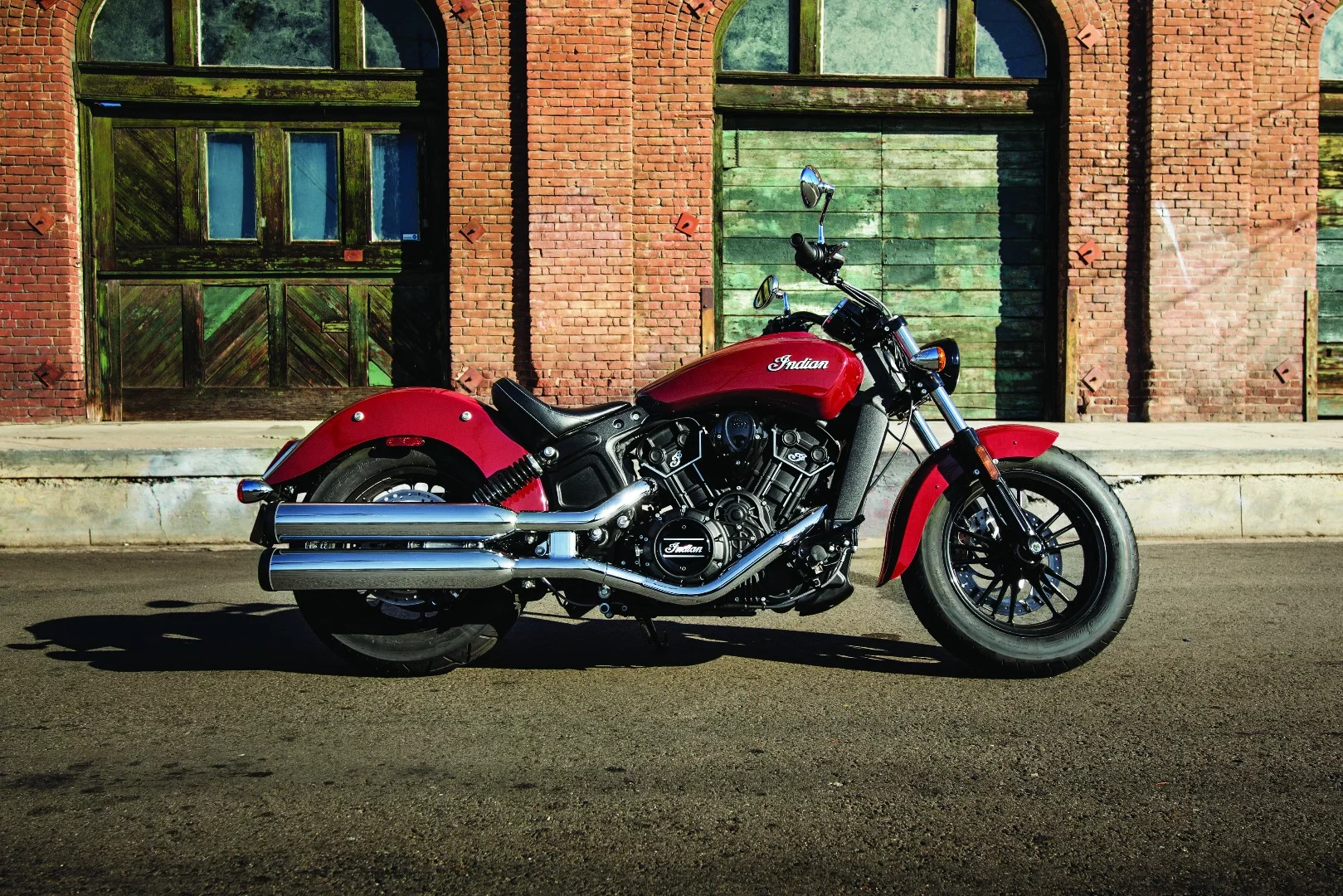 The 2016 Scout Sixty in Indian Motorcycle Red color is priced at $9,299