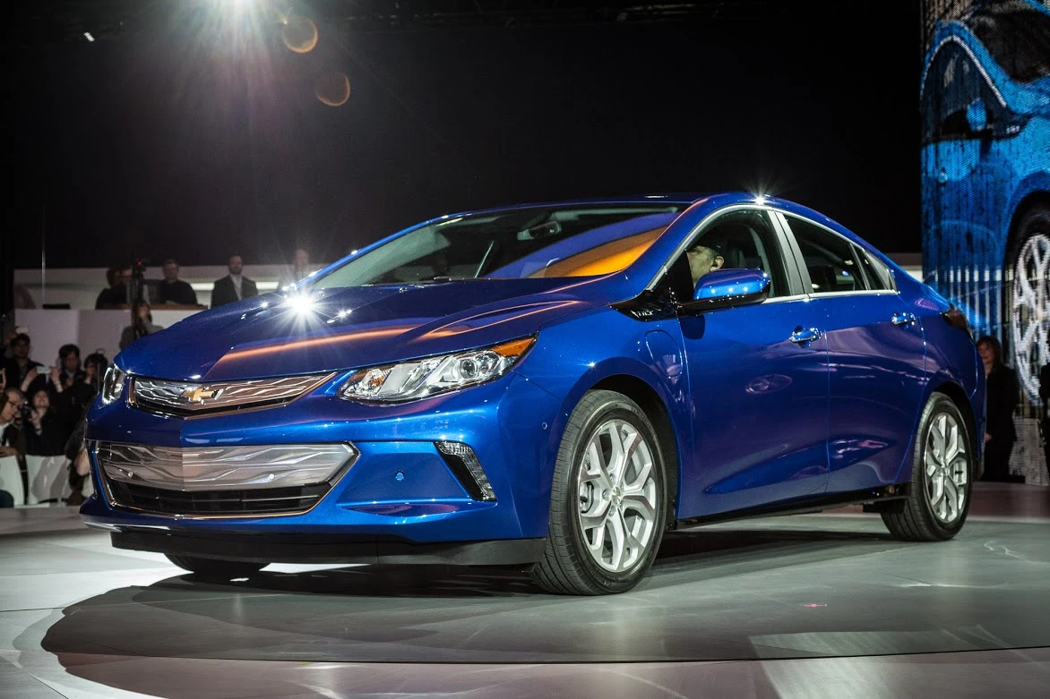 Chevy shows the 2016 Volt at NAIAS 2015 (Photo: Loz Blain/Gizmag.com)