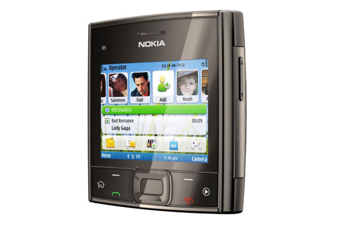 nokia x5 01 goes square with full qwerty keyboard