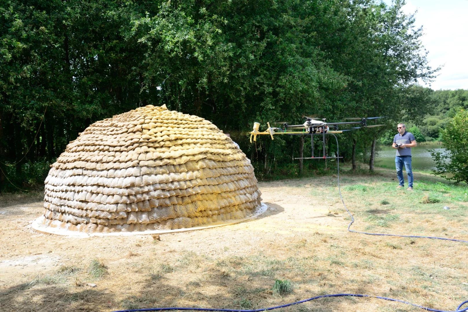 Stephanie Chaltiel has spent years researching how certain parts of certain building methods could be automated to open up new possibilities, in particular through the use of drones