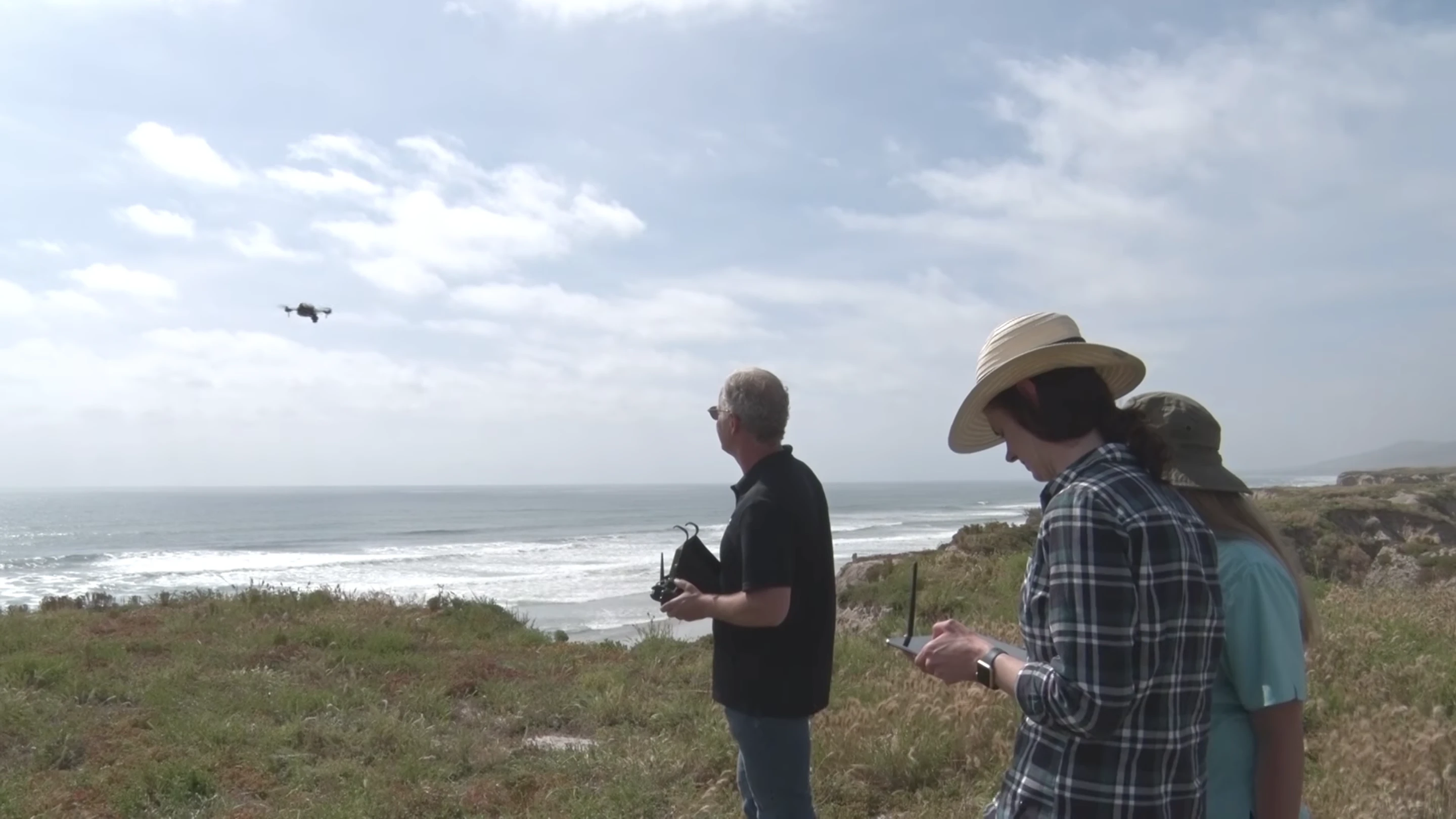 The small MIWRAC drone system sends information back to an Android tablet in real time