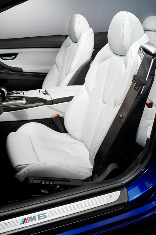 BMW M6 convertible interior