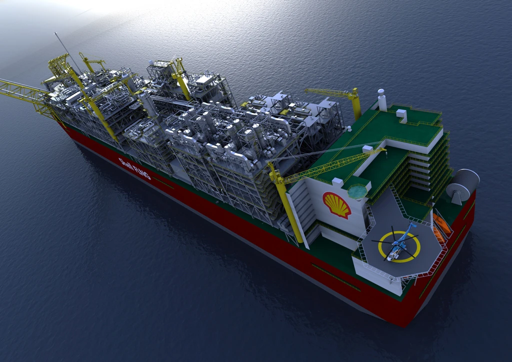 Graphic of the Prelude FLNG