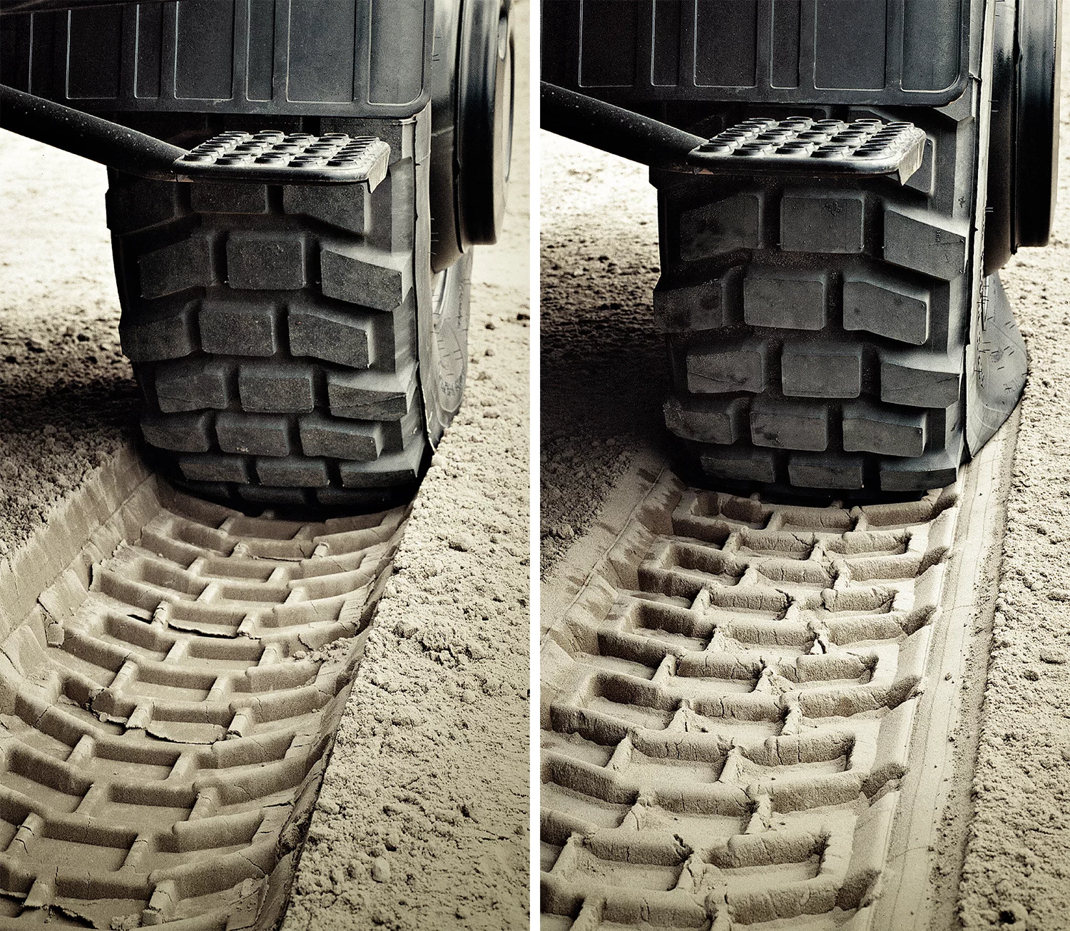 Tirecontrol Plus control system adjusts tire pressures for road, sand and bad surface conditions at the flick of a switch