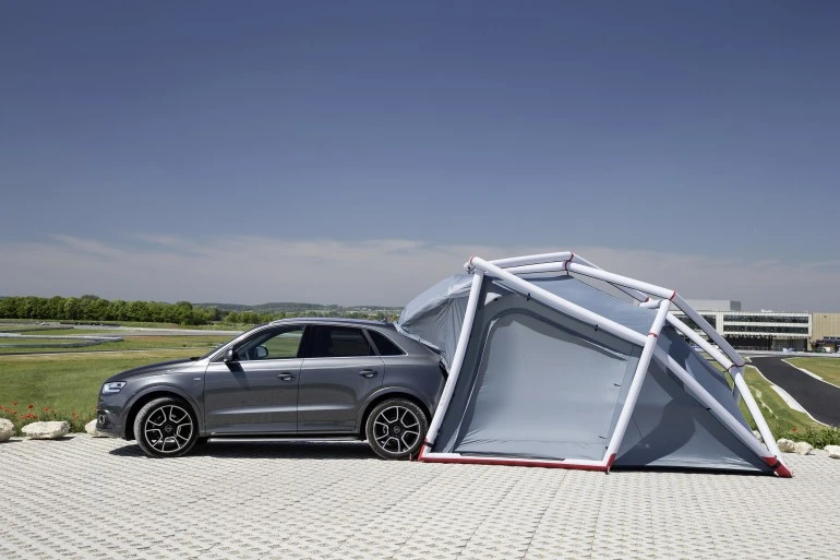 Audi and Heimplanet team up on an inflatable car camper design