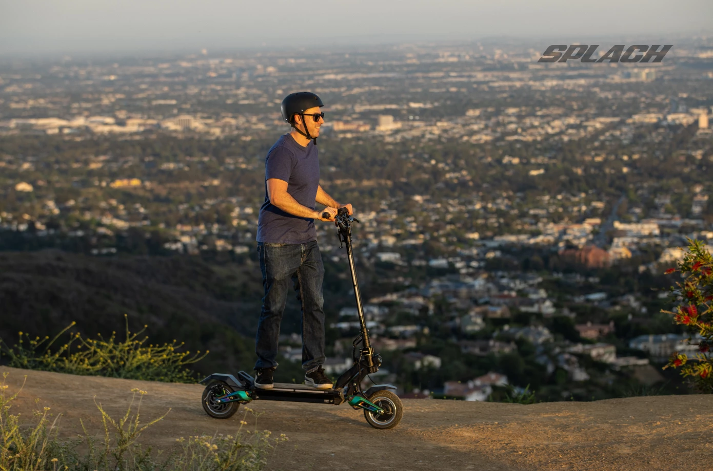 Designed with off-roading in mind, the Titan features dual suspension, IP54 splashproofing, dual 1.3-kW (peak) motors, and a 44-mile under-deck battery